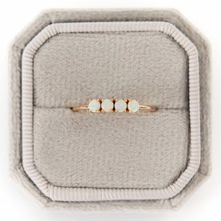 SAMPLE SALE- Opal Stacker Ring - UK Ring Size O