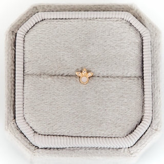 SAMPLE SALE- Aster Opal Stud Butterfly Back Earring - Single