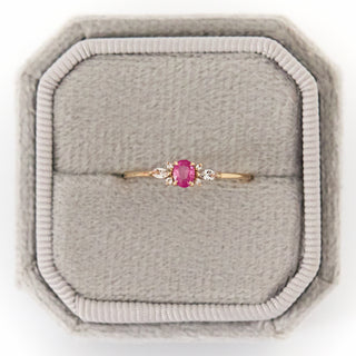SAMPLE SALE- Ruby & Sapphire Ring - UK Ring Size O