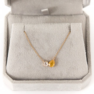 SAMPLE SALE- Sapphire You & Me Necklace