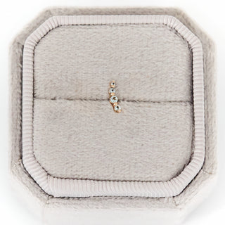 SAMPLE SALE- Blue Topaz Climber Stud SINGLE