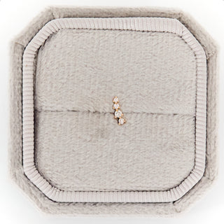 SAMPLE SALE- White Topaz Climber Stud SINGLE