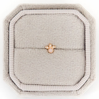 SAMPLE SALE- Opal Stud Flat Back SINGLE