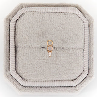 SAMPLE SALE- Opal Hoop Charm SINGLE