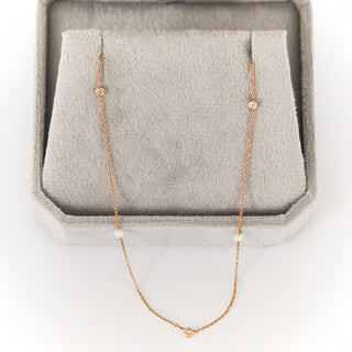 SAMPLE SALE- Pearl & Diamond Necklace