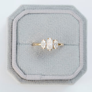 SAMPLE SALE- Moissanite Marquise Ring - Ring Size M