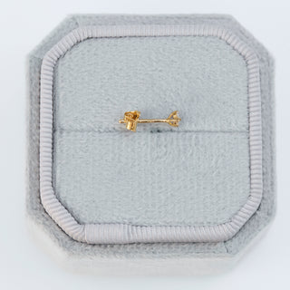 SAMPLE SALE- Diamond Trilogy Stud Earring - Single