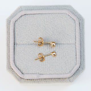 SAMPLE SALE- Bezel Set Diamond Stud Earrings