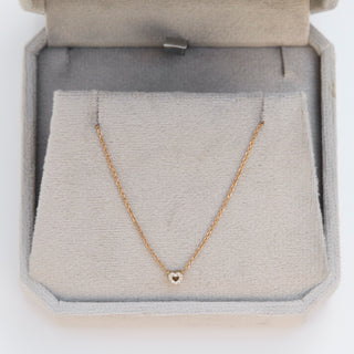 SAMPLE SALE- Diamond Heart Necklace