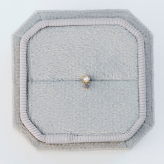 SAMPLE SALE- Pearl and Sapphire Stud Earring