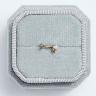 SAMPLE SALE- Pearl and Amethyst Stud Earring