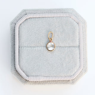 SAMPLE SALE- White Topaz Charm
