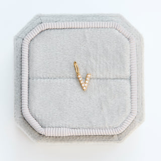 SAMPLE SALE- Diamond V Charm