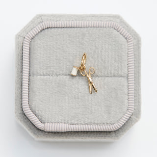 SAMPLE SALE- Scissor & Cotton Spool Charm