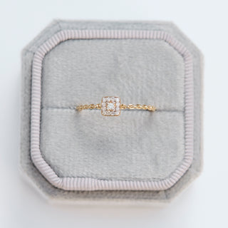 SAMPLE SALE- Deco Chain Ring - UK Size P