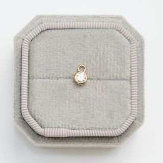 SAMPLE SALE- Moissanite Earring Charm - SINGLE