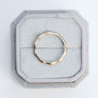 SAMPLE SALE- Bamboo & Diamond Stacker Ring - UK Size O