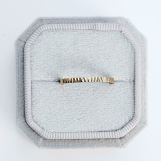 SAMPLE SALE- Diamond Cut Stacking Band - Size UK O