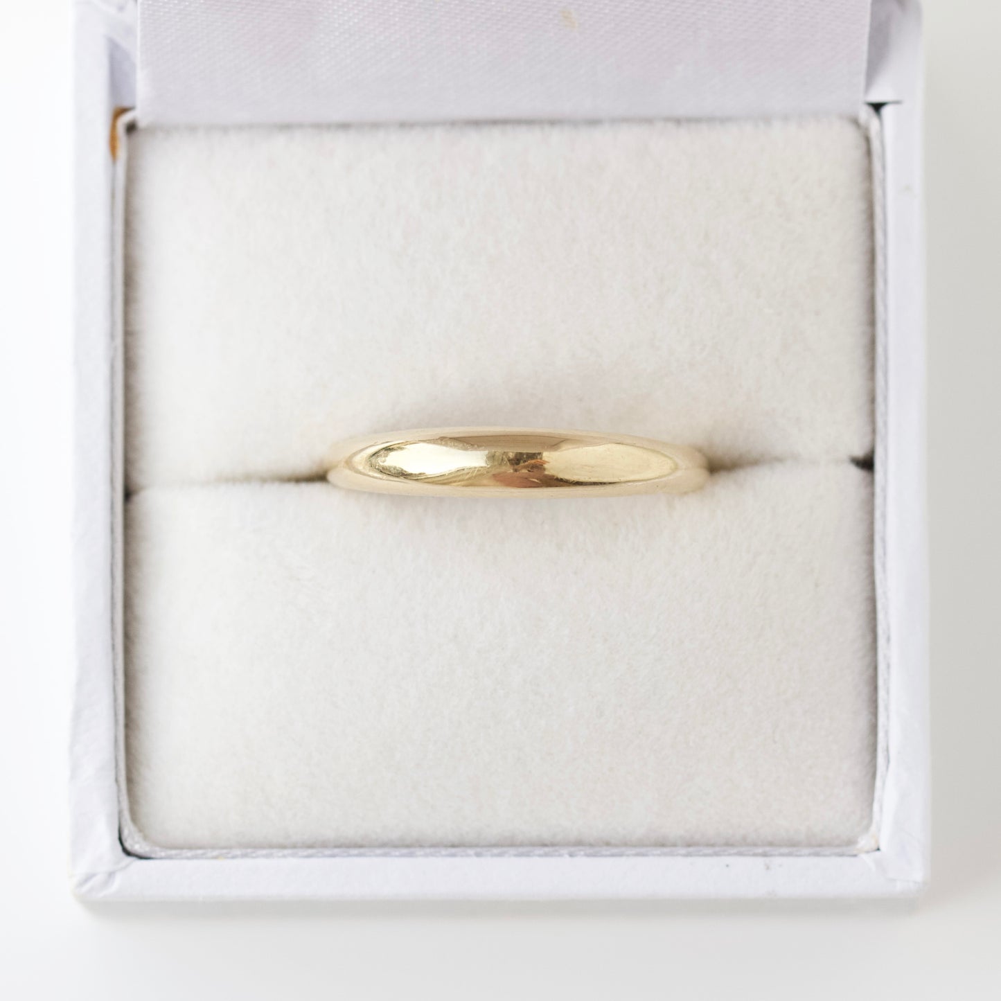 SAMPLE SALE- Dome Ring in 14k Solid Yellow Gold- Size UK O