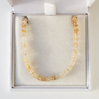 SAMPLE SALE- Sparkly Quartz Beaded Tyre Necklace