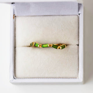 SAMPLE SALE - Wavey Baguette Ring - Multiple Sizes