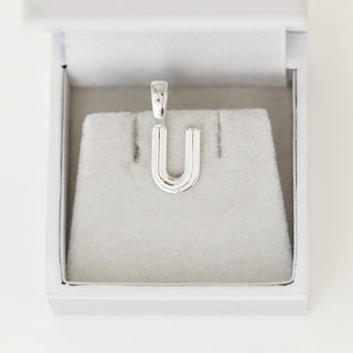 SAMPLE SALE-Chunky Star Set U Initial Pendant