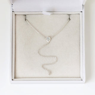 SAMPLE SALE- Gemstone Lariat Necklace