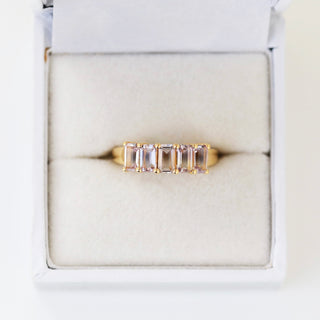 SAMPLE SALE- Ametrine Baguette Ring - UK Size L 1/2