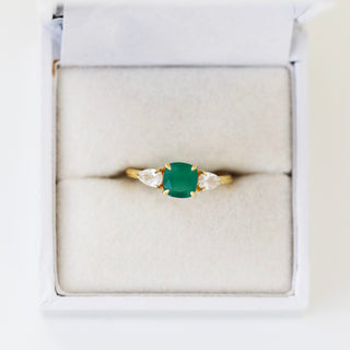 SAMPLE SALE- Green Onyx Vintage Ring - Multiple Sizes