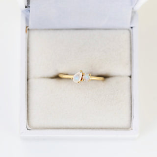SAMPLE SALE- Toi & Moi Gold Moonstone Ring - Multiple sizes
