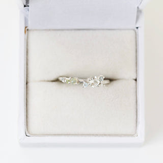 SAMPLE SALE- Dainty Scatter Multi Stone Ring - UK Size L