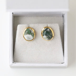 SAMPLE SALE- Snowflake Jade Studs 7