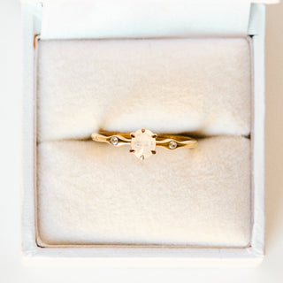 SAMPLE SALE- Moonstone Prong Set Ring - UK Size O