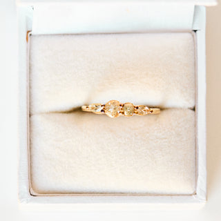 SAMPLE SALE- Green Amethyst Stacking Band - UK Size O