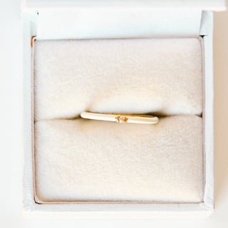 SAMPLE SALE- White Enamel Dianty Stacker - UK Size L