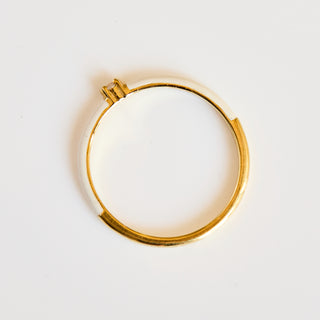 SAMPLE SALE- White Enamel Dianty Stacker - UK Size L