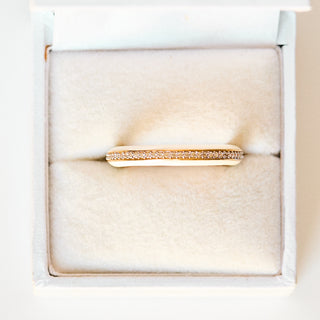 SAMPLE SALE- White Enamel Eternity Ring - UK Size Q