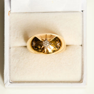 SAMPLE SALE- Chunky Star Set Cigar Band - UK Size Q