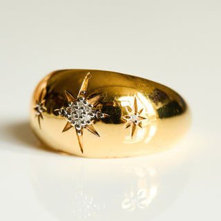 SAMPLE SALE- Chunky Star Set Cigar Band - UK Size Q