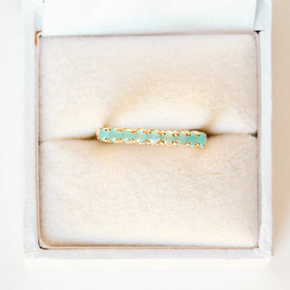 SAMPLE SALE- Agate Eternity Band - UK Size O
