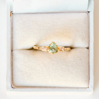 SAMPLE SALE- Mint Kyanite Dainty Ring - UK Size O
