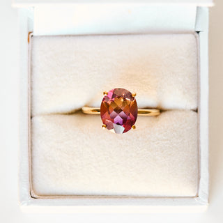 SAMPLE SALE- Ametrine Doublet Ring - UK Size L