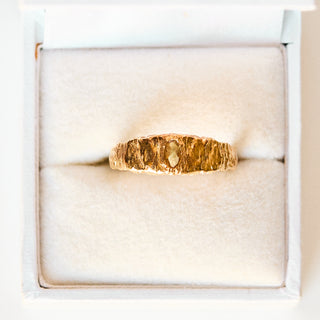 SAMPLE SALE- Tourmaline Molten Ring - UK Size O