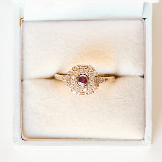 SAMPLE SALE- Pink Tourmaline Luella Ring - UK Size O