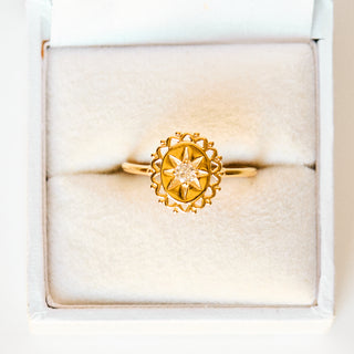 SAMPLE SALE- Vintage Star Ring - UK Size O