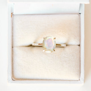 SAMPLE SALE- Mystic Topaz Doublet ring - UK Size O