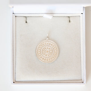 SAMPLE SALE- Aztec Silver Pendant