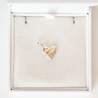 SAMPLE SALE- Silver Heart Mama Pendant with Opening Bail