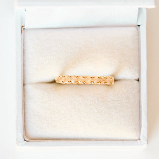 SAMPLE SALE- Yellow Aventurine Stacker Ring - UK Size O