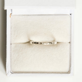 SAMPLE SALE- Skinny Seren Diamond Stacker - UK Size L